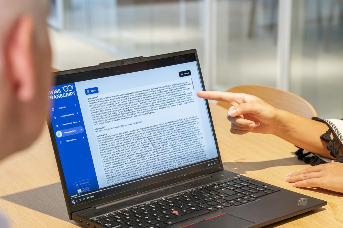 Präsentation der Swiss-Transcript-Plattform im Video